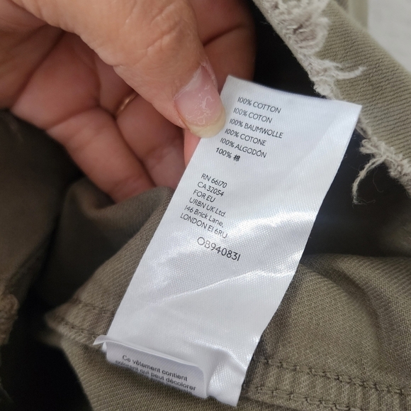 Free People Moonchild Distress Sage Dress Longline Shacket Grunge Boho Chic M - Picture 11 of 12